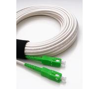 Elfcam - Cavo di prolunga in fibra ottica da 1 m (Orange SFR Bouygues) - Giarrettiera Simplex monomodale da SC-APC a SC-APC - Schermatura e connettore rinforzato - Perdita altamente affidabile