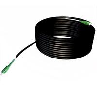 Elfcam® - Cavo Fibra Ottica da Esterno, Diametro 5,0mm, SC/APC per SC/APC Simplex Monomodale 9/125μm LSZH (200M)