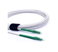 Elfcam® - Cavo Fibra Ottica LC/APC per LC/APC Simplex Monomodale, OS2 9/125µm, Bianco (0,5M)