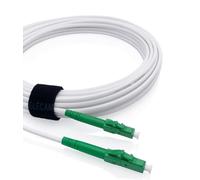 Elfcam® - Cavo Fibra Ottica LC/APC per LC/APC Simplex Monomodale, OS2 9/125µm, Bianco (10M)