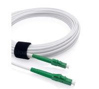 Elfcam® - Cavo Fibra Ottica LC/APC per LC/APC Simplex Monomodale, OS2 9/125µm, Bianco (15M)