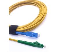 Elfcam® - Cavo Fibra Ottica LC/APC per SC/UPC Simplex Monomodale 9/125μm LSZH (0,5M)