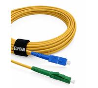 Elfcam® - Cavo Fibra Ottica LC/APC per SC/UPC Simplex Monomodale 9/125μm LSZH (30m)
