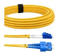 Elfcam® - Cavo Fibra Ottica LC/UPC per SC/UPC OS2 Monomodale Duplex 9/125um LSZH, 30M