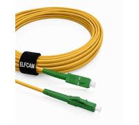 Elfcam® - Cavo Fibra Ottica SC/APC per LC/APC Simplex Monomodale LSZH (25M)