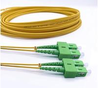 Elfcam® - Cavo Fibra Ottica SC/APC per SC/APC Monomodale Duplex 9/125um OS2 LSZH (25M)