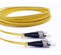 Elfcam® - Cavo Fibra Ottica ST/UPC per ST/UPC Monomodale Duplex 9/125um OS2 LSZH, 15M
