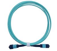 Elfcam® - Cavo in fibra di vetro da MPO femmina a MPO femmina, Multimode OM3 50/125um LSZH, Tipo B (5m, 12 fibre)