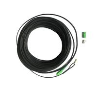 Elfcam - Cavo in fibra ottica da 100 m, da SC/APC a SC/APC monomodale Simplex G.657 B3 OD 3 mm,dotato di kit di occhiello di trazione per uso interno ed esterno, 100 metri