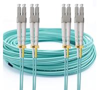 Elfcam® - Cavo in fibra ottica LC/UPC a LC/UPC, OM3 multimodale duplex 50/125um LSZH (1m x 2 pezzi)