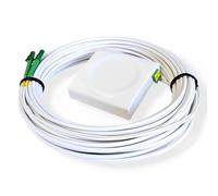 Elfcam - Kit FTTH da 10 m - Cavo in fibra ottica preconfezionato con scatola di giunzione, cavo patch LC/APC, OS2, diametro 3,0 mm, 9/125 μm, LSZH, fibra ottica FTTH, G.657.A2. (10 metri)