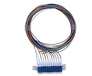 Elfcam® - Set 12 Cavi Pigtail Fibra Ottica Colorati Connettori LC/UPC Singlemode OS2 Simplex