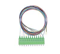 Elfcam® - Set 12 Cavi Pigtail Fibra Ottica Colorati Connettori SC/APC Singlemode OS2 Simplex