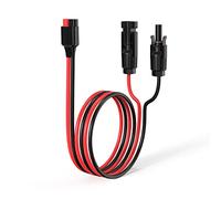 ELFCULB Cavo Solare ad Anderson, Cavo di Ricarica Solare 10AWG Connettore Anderson 45A per Centrale Elettrica Pannello Solare Generatore Solare (0,6m)