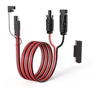ELFCULB Connettore solare per cavo SAE, cavo di ricarica solare SAE 10AWG per pannello solare della centrale elettrica del generatore solare (1M)