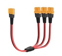 ELFCULB XT60 Cavo splitter 12AWG XT60 1 maschio a 3 femmina cavo connettore per UAV Phantom Quadcopter RC auto (1 piedi)