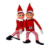 Elfi che si comportano male Elfo colorato da 40 cm con viso in vinile e corpo morbido - Elfo di Natale cattivo (Elfo oscuro) Divertitevi questo Natale con questo nuovo elfo natalizio.Può sedersi da so