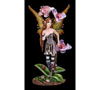 Elfi Figura - Bluma Con Orchidea - Fantasy Fata Fiore Pixie Dekostatue