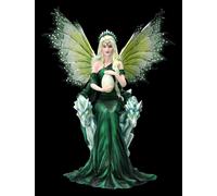 Elfi Figura Con Drachenei - Madre Il Draghi Fantasy Fata Decorativa 33,5cm