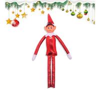 Elfie Pupazzo a Forma di Elfo Birichino, Un Elfo a Gambe Lunghe Bambola che Indossa un Cappello di Peluche con Campane può Essere Appeso con Pendenti,Regali di Natale per Bambini, Amici e Familiari