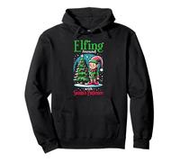 Elfing Around Santa's Patience Christmas Santa Xmas Family Felpa con Cappuccio