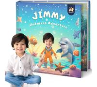 ELFINK - Libro di storia personalizzato per bambini, avventura subacquea, nome e foto personalizzati, regali per bambini, storia coinvolgente per bambini, ELFINK (copertina morbida)