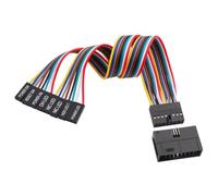 ELFJMZP Adattatore per cavo splitter da 16 poli su 8 x 2 pin, cavo di prolunga per alloggiamento super micro server, 22 cm
