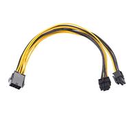 ELFJMZP Cavo di alimentazione per CPU da 8PIN a doppio 8PIN (4+4) - Nucleo in rame stagnato 18AWG - Cavo per alimentatore per server da 29 cm per schede madri a doppia CPU