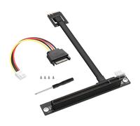 ELFJMZP Cavo di prolunga M.2 (A/E) a PCI-E 3.0 x16 22 cm - Converte slot wireless M.2 a PCIe Expansion Port con alimentazione SATA & Kit di montaggio per scheda madre desktop
