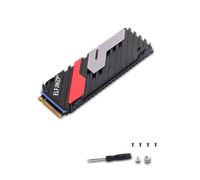 ELFJMZP Dissipatore di calore in alluminio M.2 2280 NVMe SSD, raffreddamento ad alta efficienza per PC/PS5, compatibile con 990/980/970 EVO, WD SN850/SN750/SN570, Seagate Firecuda 530, facile da