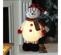 Elfo Babbo Natale con Luci, Gnomi Luminosi, Pupazzo Neve e Renne con LED, Addobbi per la Casa Interni Particolari, Decorazioni Albero di Natale (C)