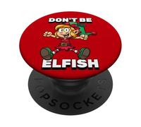 Elfo di Natale divertente non essere Elfish PopSockets PopGrip Adesivo