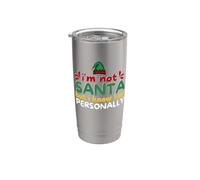 Elfo di Natale Non sono Babbo Natale ma lo conosco personalmente! Natale Bicchiere termico in acciaio inox doppia parete