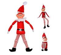 Elfo di Natale Peluche Novità Lungo Bendy Ragazzo Cattivo Elfi di Natale Bambola Regalo per Bambini Natale