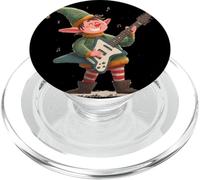 Elfo natalizio con chitarra a dondolo per un look natalizio alla moda PopSockets PopGrip per MagSafe