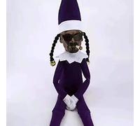Elfo Snodabile Babbo Natale Nero Per Le Vacanze Di Natale,Fumare Si Comporta Male Elfo Di Peluche Giocattolo,Elfi Di Natale Ornamento Della Figurina Di Natale Per Casa Giorno Festi ( Color : Viola )