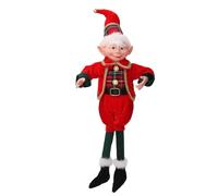 Elfo tessuto rosso verde cm 13x9xh50