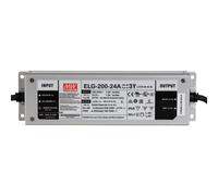 ELG-200-24A-3Y: MEAN WELL alimentatore LED 200 W, 24 V, IP65, tensione e corrente regolabili