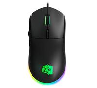 ELG MGCS Ceres Hyperlight - Mouse da gioco ultra leggero, 63 g, 7200 DPI, 6 pulsanti, cavo Paracord, design ambidestro, LED arcobaleno, plug and play, compatibile con Windows e Linux