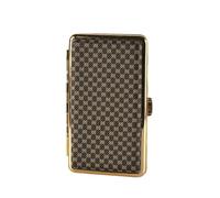ELGADO Portasigarette Sottile Allungato retrò Materiale in Pelle Diviso Accessori for Sigarette Anti-Pressione Resistenti all'Usura