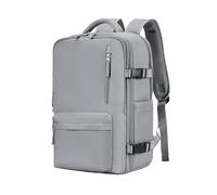 ELGADO Zaino da viaggio da donna, ricaricabile tramite USB, approvato per il volo con scomparto per scarpe, separazione asciutta e bagnata, zaino multifunzionale per il tempo libero (35 l), grigio
