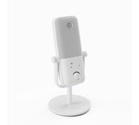 Elgato Wave:3 MK.2 White, microfono USB condensatore con DSP | Protezione Clipguard 2.0, calibrazione Auto Gain, enhancer vocale, compressore ed EQ integrati, manopola multifunzione, USB-C
