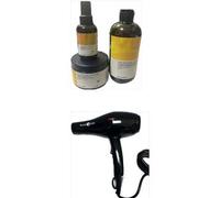 ELGON Shampoo Sun 500 Ml Maschera 300 Ml E Olio 100 Ml Piu' Phon Black Star Piuma 3.0 1700 Watt