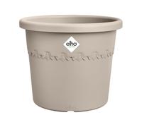 Elho Algarve Cilindro 22 cm - Grande vaso per piante da esterno - Fioriere - 100% plastica riciclata - Beige/Beige Fungo