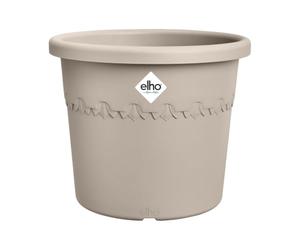 Elho Algarve Cilindro 58cm Vasi per Piante - Mushroom Beige | ∅ 58 x A 48 cm | Adatto per uso esterno | Plastica riciclata al 100%