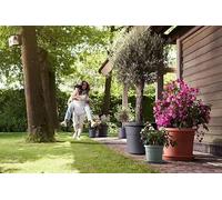 Elho Algarve Cilindro 48 - Vaso - Nero - Esterno - Ø 48 x H 40 cm