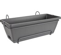 Vaso Elho 50 cm Antracite polipropilene Plastica Rettangolare