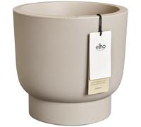 Elho Amber Grail 30 - Vaso per Piante da Interno e Esterno - 100% Plastica Riciclata - Ø 29.5 x H 28.3 cm - Beige/Balanced Beige