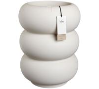 Elho amber roll high 43cm vaso da fiori - Linen White