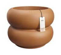 Elho Amber Roll Low 60 Caramello Fioriera Rotondo elho